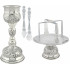 CHALICE SET SILVER PATINA