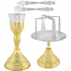 CHALICE SET GOLD PLATED 400ML