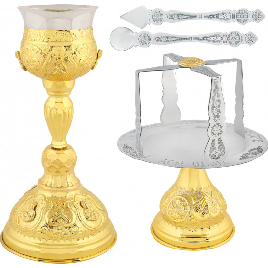 CHALICE SET GOLD PLATED 500ML