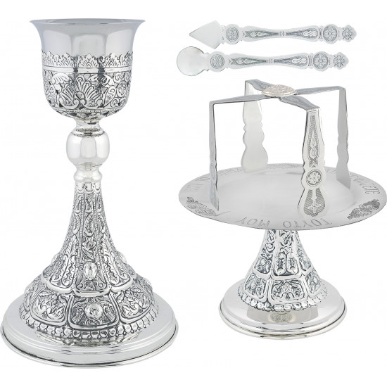 CHALICE SET SILVER PATINA 400ML