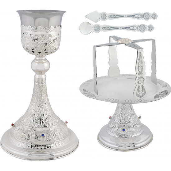 CHALICE SET SILVEΡ STONE 400ML