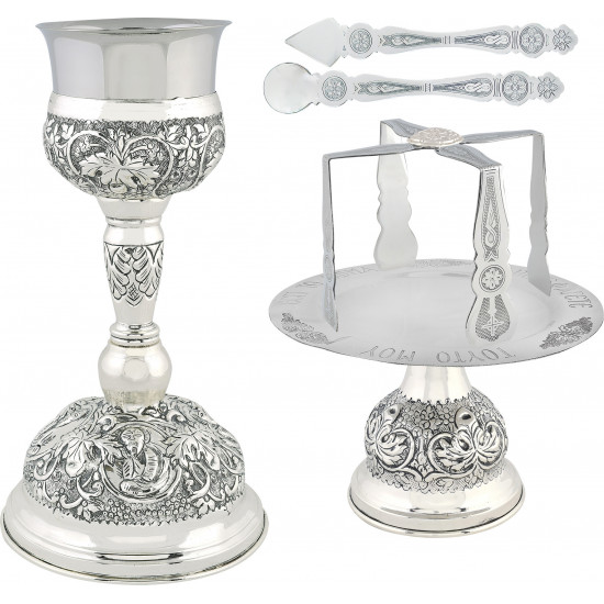 CHALICE SET SILVER PATINA 500ML